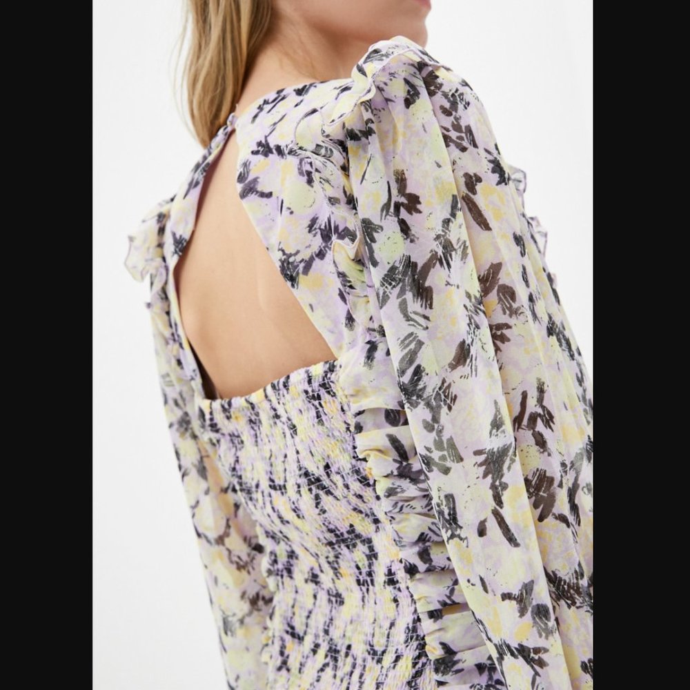 Free people Mabel Printed Blouse M - Picture 4 of 9